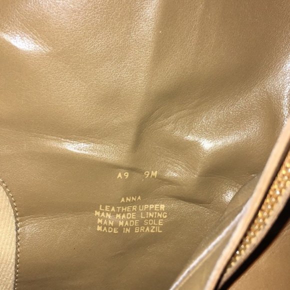 Gianni Bini Tan Leather Ankle Boots Size 9 NWOT - Picture 7 of 8